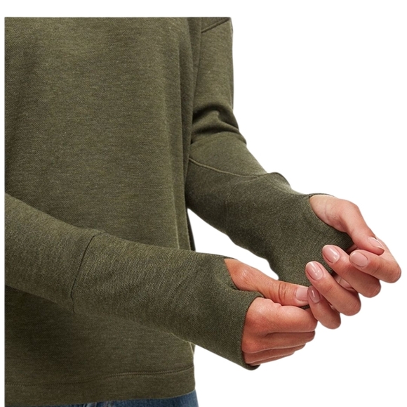 Backcountry Boxy Fit Long Sleeve Poly-Wool Gray Thermal Sweater Top Women's M - Picture 16 of 16